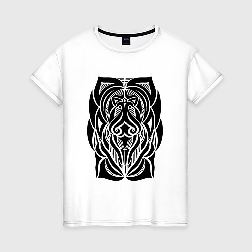 Женская футболка Tribal Abstract Mask / Белый – фото 1