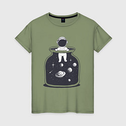 Женская футболка Космическая банка