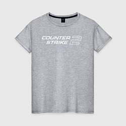 Женская футболка Counter Strike 2 лого