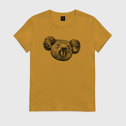 Женская футболка Коала морда