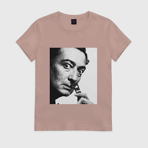 Женская футболка Salvador Dali / Пыльно-розовый – фото 1