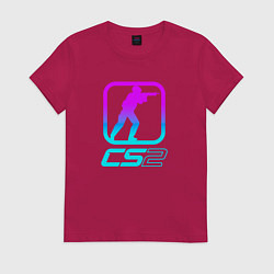 Женская футболка КС 2 неоновый