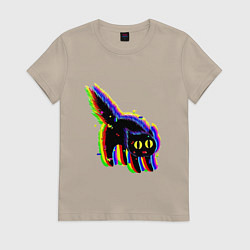 Женская футболка Глюк кот - Technical Glitch