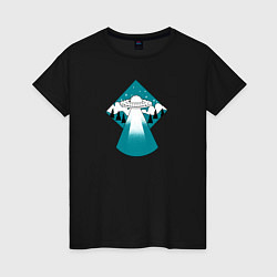 Женская футболка Приземление НЛО
