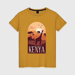 Женская футболка Kenya