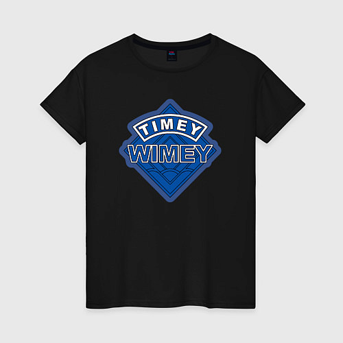 Женская футболка Timey wimey / Черный – фото 1