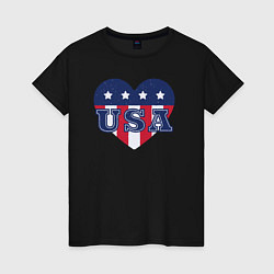 Женская футболка Сердце Америки