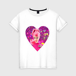 Женская футболка Барби сердечко