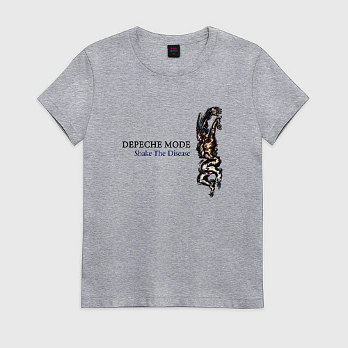 Женская футболка Depeche Mode - Shake The Disease / Меланж – фото 1