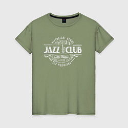 Женская футболка Jazz club