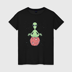 Женская футболка Space yoga