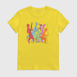 Женская футболка Jazz band