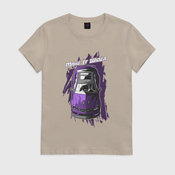 Женская футболка Mercedes-Benz C63 AMG take it wider