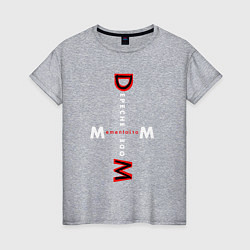 Футболка хлопковая женская Depeche Mode - Memento Mori MM, цвет: меланж