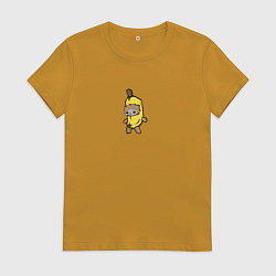 Женская футболка Banana cat