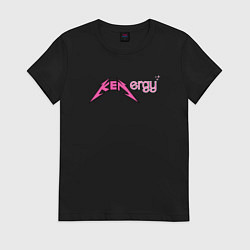 Женская футболка Kenergy - metallica and barbie style