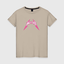 Женская футболка Ken - metallica style
