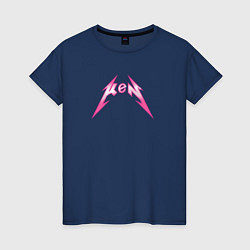 Женская футболка Ken - metallica style