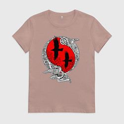 Женская футболка Вороны Одина - кельтский узор