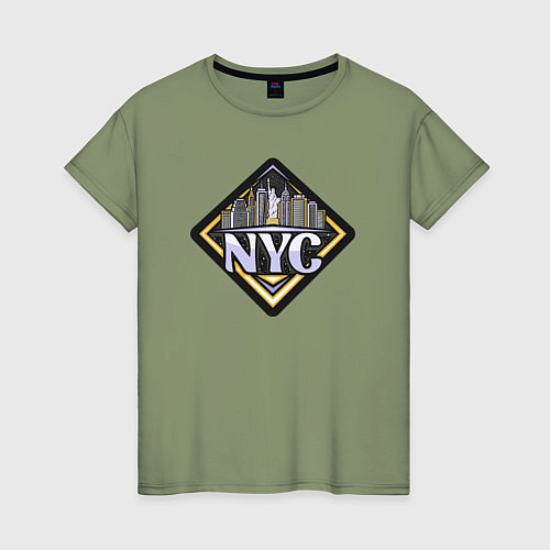 Женская футболка NYC / Авокадо – фото 1
