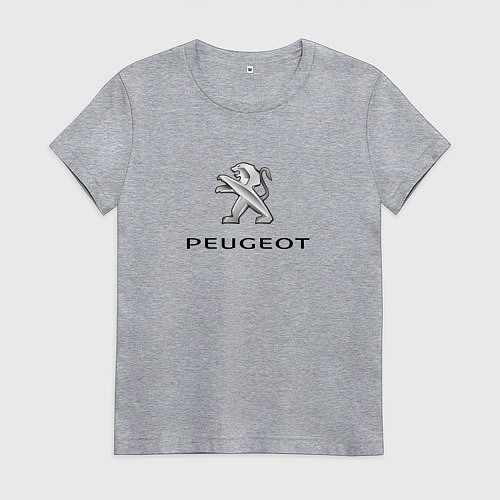 Женская футболка Peugeot sport auto / Меланж – фото 1
