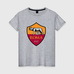 Футболка хлопковая женская Roma sport fc, цвет: меланж