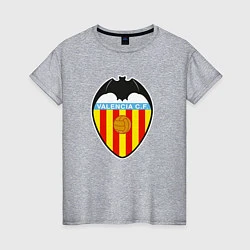 Футболка хлопковая женская Valencia fc sport, цвет: меланж
