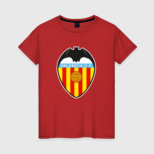 Женская футболка Valencia fc sport / Красный – фото 1