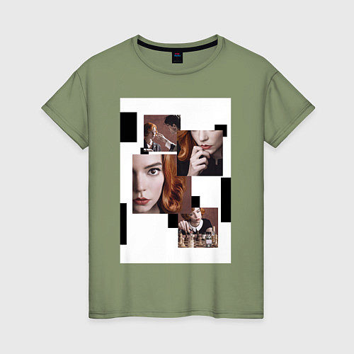 Женская футболка Ход королевы винтаж / Авокадо – фото 1