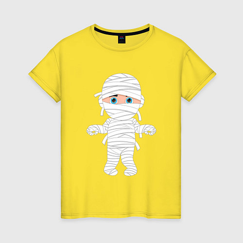 Женская футболка Милая мумия / Желтый – фото 1