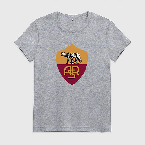 Женская футболка Roma fc club / Меланж – фото 1