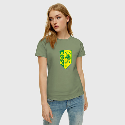 Женская футболка Аek ларнака / Авокадо – фото 3