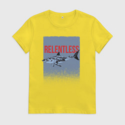 Футболка хлопковая женская Relentless, цвет: желтый