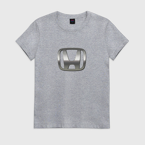 Женская футболка Honda sport auto silver / Меланж – фото 1