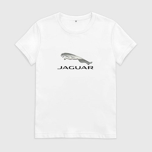 Женская футболка Ягуар спорт кар / Белый – фото 1