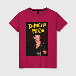 Футболка хлопковая женская Depeche Mode Dave, цвет: маджента