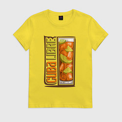 Женская футболка Куба либре