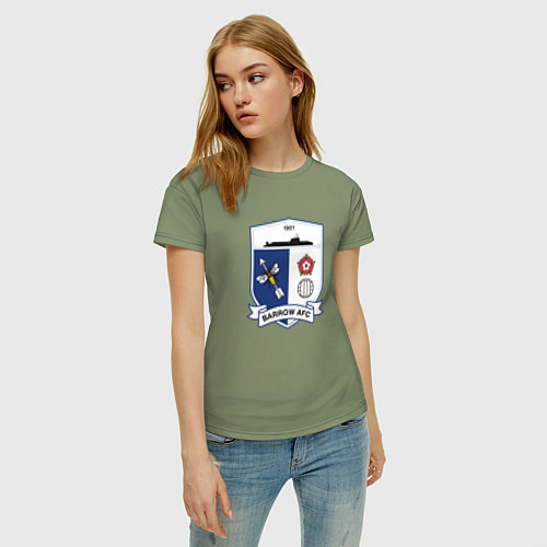 Женская футболка Барроу фк англия / Авокадо – фото 3