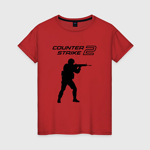 Женская футболка Counter strike 2 classik / Красный – фото 1