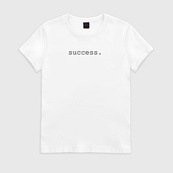 Футболка хлопковая женская Success, цвет: белый