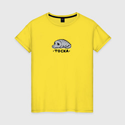 Женская футболка Грустный крокодил
