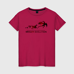 Женская футболка Эволюция дракона