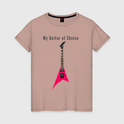 Женская футболка Моя любимая гитара