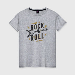 Женская футболка Power of rock n roll