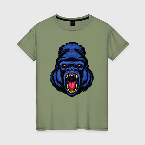 Женская футболка Blue monkey / Авокадо – фото 1