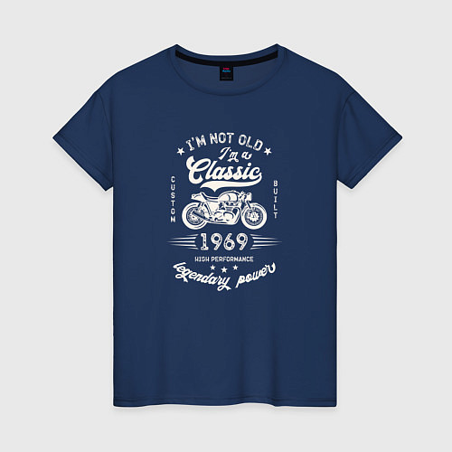 Женская футболка Классика 1969 / Тёмно-синий – фото 1