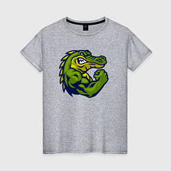 Женская футболка Сила крокодила
