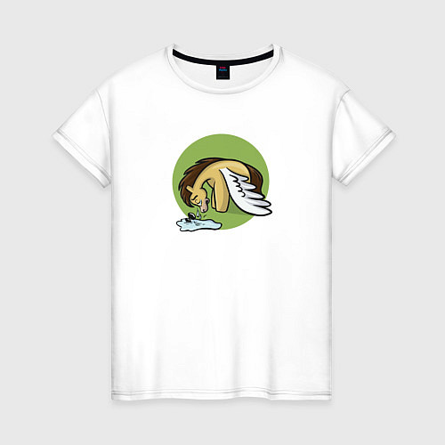Женская футболка Грустный литпони / Белый – фото 1