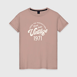 Женская футболка 1971 год - выдержанный до совершенства