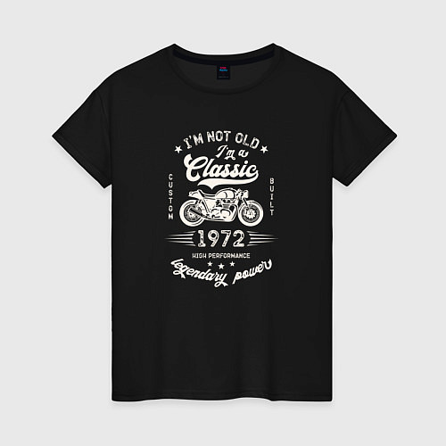 Женская футболка Классика 1972 / Черный – фото 1